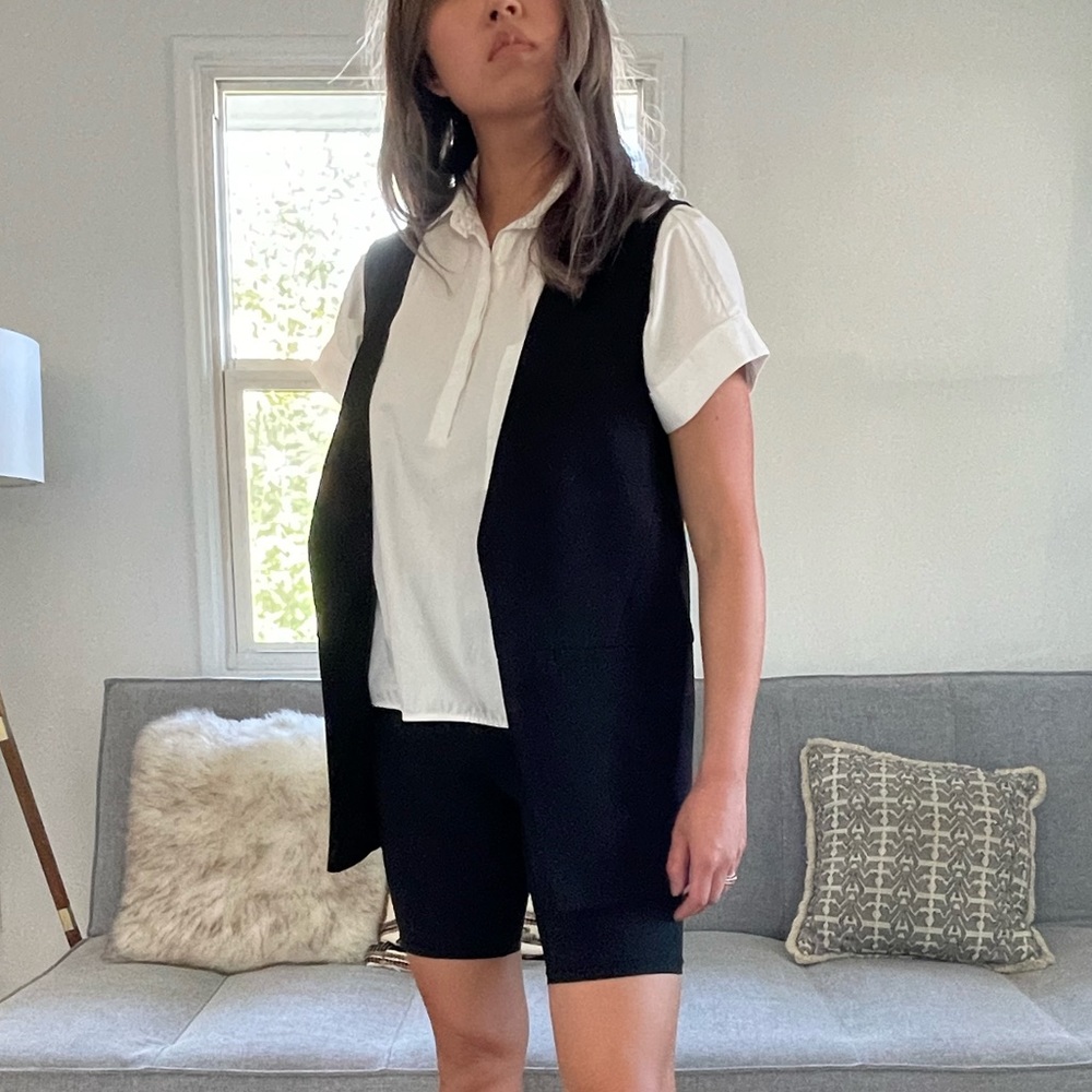 Topshop Long Line Blazer Vest Wear For Work